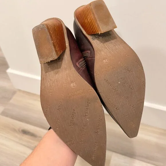 Antelope Ximena Boots Coffee/Wine Sundance - EU Size 39 (US 8-8.5) NWOT (no box) - Picture 3 of 5